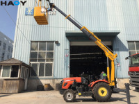 Grue hydraulique compacte HAOY 800 kg pour camionnette avec nacelle pour travaux agricoles, d'atelier et d'entretien