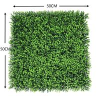 Tanaman bunga buatan dekorasi rumah, rumput hijau plastik kualitas tinggi 50*50cm