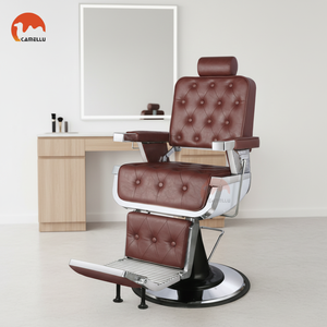 Poltrona da Barbiere Idraulica Professionale per Salone, Sedia da Parrucchiere per Uomo - Product Image 1