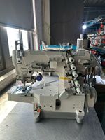 Machine à coudre GK664 à entraînement direct, point de recouvrement, point de surjet, coupe-fil électrique automatique, essuie-glace manuel, fer à repasser