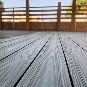 Plancher extérieur antidérapant en WPC, terrasse extérieure imperméable en composite bois-plastique - Product Image 4