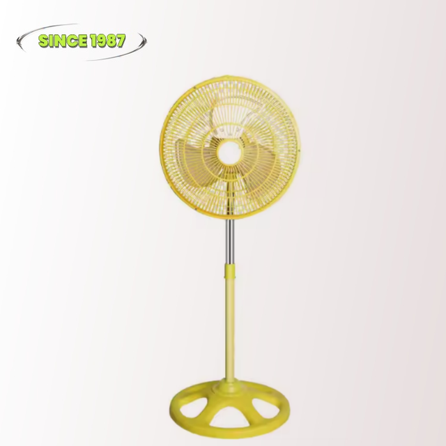 China Factory Small Mini Size Electric Home Fan 10inch 12inch Stand Fan Round Base 3 Aluminum Blade Copper Motor Aluminum Motor