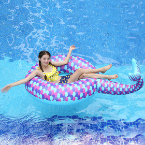 PVC gonflable sirène anneau de natation <span class=keywords><strong>adulte</strong></span> <span class=keywords><strong>eau</strong></span> surf lit avec baleine <span class=keywords><strong>tortue</strong></span> plage flotteur gonflable piscine bronzage flotteur - Product Image 2