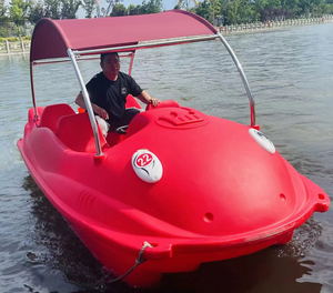 2023 a buon mercato acqua pedalò barca fabbrica diretta Swan Duck Flamingo Donald Shark pedalò barca a pedali d'acqua 2 persone - Product Image 4
