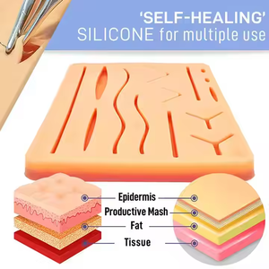Bác Sĩ Nhiều Sử Dụng Vết Rạch Silicone Khâu Pad May Kỹ Năng Thực Hành 3 Lớp Với 14 Vết Thương Đào Tạo Vết Thương Đóng Cửa Kỹ Thuật - Product Image 4