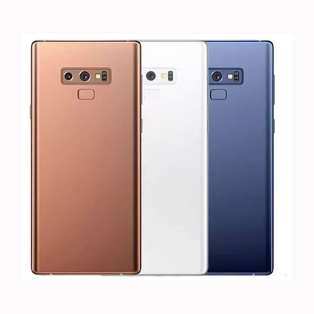 Mobile Phone Housing Back Glass Door Case Battery Cover for Samsung Note9 N960 Battery Cover Back Cover Metal Bar Design