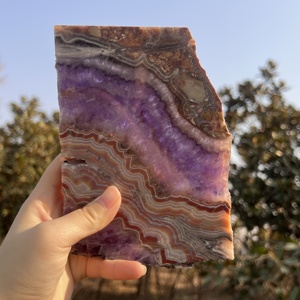 Decorazione per <span class=keywords><strong>Casa</strong></span> e Ufficio in Cristallo di Ametista e <span class=keywords><strong>Agata</strong></span> Fatta a Mano, Collezione di Cristalli Regalo di Pasqua per gli amanti dei cristalli - Product Image 1