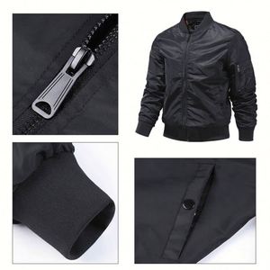Design Custom <b>Plus</b> <b>Size</b> Men's <b>Light</b> <b>Weight</b> Winter <b>Jacket</b> Cheap Fashion Fleece Windbreaker Clothing - Product Image 5