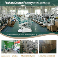 Cadeira Odontológica Completa Certificada CE da Fábrica de Foshan com Sistema de Memória de 9 Posições e Tubulação Importada - Cadeira Odontológica Elétrica