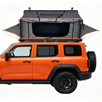 Tente de toit légère à prix d'usine, tente de toit rigide pliable pour voiture, idéale pour le camping