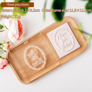 Nouvelle série Fête des Mères - Moule à biscuits en fondant - Moule d'impression pour décoration de gâteaux et desserts avec inscription anglaise - Outils de pâtisserie - Product Image 6