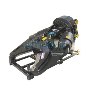 jisan Excavator Attachment Rotary Metal Demolition Cutting Guillotine Scrap Double Cylinder Hydraulic Shear