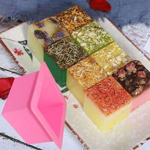 <b>Large</b> Cube Square Soap Making Mold Silicone <b>Candle</b> Mold Non-Stick Square Baking Silicone Mold - Product Image 5