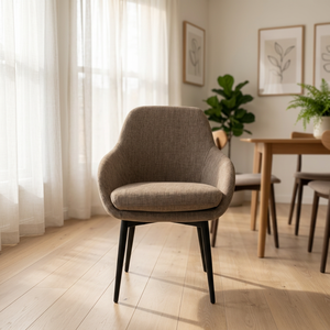 LOTUS Contemporary Modern European Style Dining <b>Chair</b> with Backrest Soft Foam Seat Stainless Steel Legs for Home Restaurant Use - Product Image 2