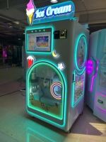 Machine à crème glacée entièrement automatique, prix d'usine, nouveauté, 59 saveurs, 100 coupes, paiement par pièce ou code QR, pour centre commercial, partout