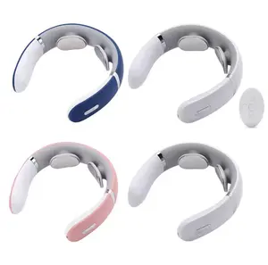 Portable Wireless Infrared Pulse Hot Compress Heating Therapy Neck Massager 5-Modes 4-Heads Spine Cervical Relax Shoulder Relief