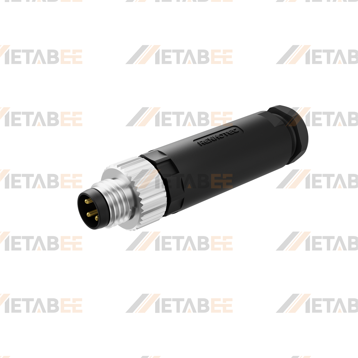 Connecteur mâle en plastique, câblable sur site, à verrouillage par vis