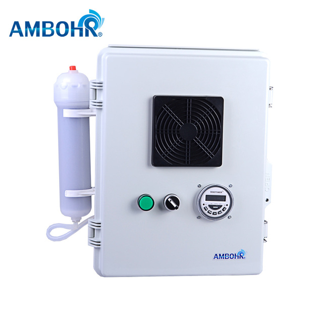 AMBOHR AOG-A10B Portable Ozone Generator with Digital Time Control Adjustable Ozone Output Ozone Generator for Water Treatment