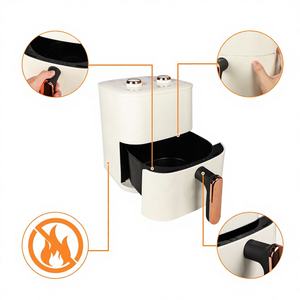 Freidora de Aire 6L para Uso Doméstico con Tecnología Inteligente de Horneado, Recalentamiento, Deshidratación y Crujido, Cestas Antiadherentes y Función de Conservación de Frescura - Product Image 1