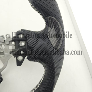 Volant de voiture en cuir perforé en fibre de carbone, en promotion, pour Lexus IS250 IS350 ES ES300 GS GS350 NX CT200 RC - Product Image 6