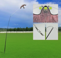 Cerf-volant personnalisé pour répulsif d'oiseaux, cerf-volant répulsif d'oiseaux, répulsif d'oiseaux avec perche télescopique, protège les animaux