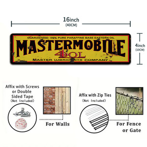 Letrero Metálico Retro de Servicio Automotriz, Decoración de Pared Puritan <span class=keywords><strong>Studebaker</strong></span> Mastermobile para Garaje, Cueva del Hombre, Taller Mecánico - Product Image 3