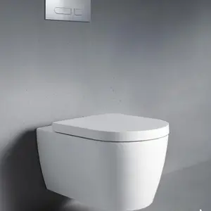 Bolina European Standard Wall Mounted Ceramic Rimless Wall-hung Toilet Wall Hung Toilet