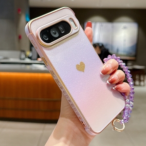 Funda Protectora para <span class=keywords><strong>Google</strong></span> Pixel 7A/8A/9A/9 Pro/10 Pro XL, Diseño de Corazón con Cuerda, Carcasa Trasera Cromada, Antigolpes - Product Image 4