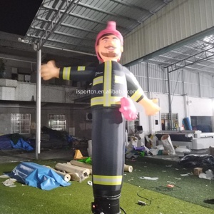 Muñeco Inflable de <span class=keywords><strong>Bombero</strong></span> de 3m, Personalizado, para Promoción de Seguridad, Tubo Inflable Divertido para Estación de Bomberos/Eventos/Campañas de Seguridad Pública - Product Image 2