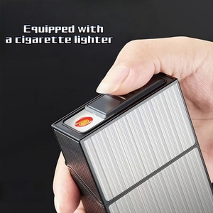 Tùy biến Logo Thuốc Lá Trường hợp với USB sạc nhẹ hơn, Bán Buôn sáng tạo xách tay bền 20-Pack thuốc lá trường hợp - Product Image 5