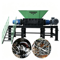 Broyeur de plastique entièrement automatique à haute efficacité, machine de séparation multifonctionnelle pour le traitement des métaux et des plastiques usagés, 380V/220V
