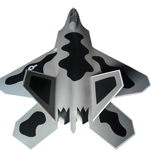 Modèle d'<span class=keywords><strong>avion</strong></span> de chasse et de <span class=keywords><strong>transport</strong></span> F22 à l'échelle 1:1 simulant un grand bombardier <span class=keywords><strong>militaire</strong></span> en métal - Product Image 4