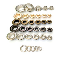 Oeillet de haute qualité YYX 3/5/6/8/10/40/50mm etc. Oeillets en fer d'aluminium avec rondelle de dents