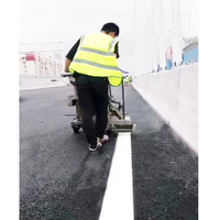 Fondoir de peinture réfléchissant et marqueur de ligne routière Machine de marquage routier Poussée à la main