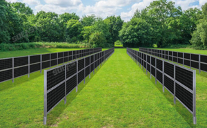 Solution solaire photovoltaïque monocristalline AgriSolar AHONY PERC pour fermes et pâturages extérieurs - Résistante aux intempéries, faible entretien, résistante à la neige, rigide - Product Image 4
