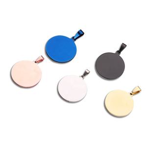 ป้ายสแตนเลสทรงกลม สีเงิน ทอง โรสโกลด์ ดำ น้ำเงิน  แบบเปล่า  แบบสลัก  มีรูด้านในและด้านนอก  บัตรประจำตัวสัตว์เลี้ยง - Product Image 4