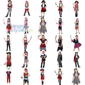 Costumes de pirate HP pour Halloween, déguisements de luxe pour enfants, garçons et filles, costumes de pirates des Caraïbes pour enfants, robes de mascarade pour enfants - Product Image 1