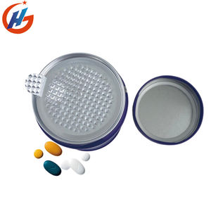 Imballaggio di scatola rotonda scatola rotonda scatola di latta per Capsule vitaminiche - Product Image 4