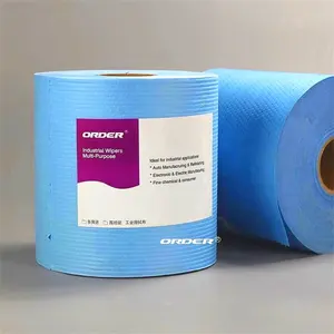 Essuie-glace jetable bleu industriel de fabrication lourde, rouleau d'essuie-glace de nettoyage de voiture, 2023