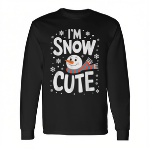 T-shirt à manches longues I'm Snow Cute, vêtements de Noël - Product Image 2