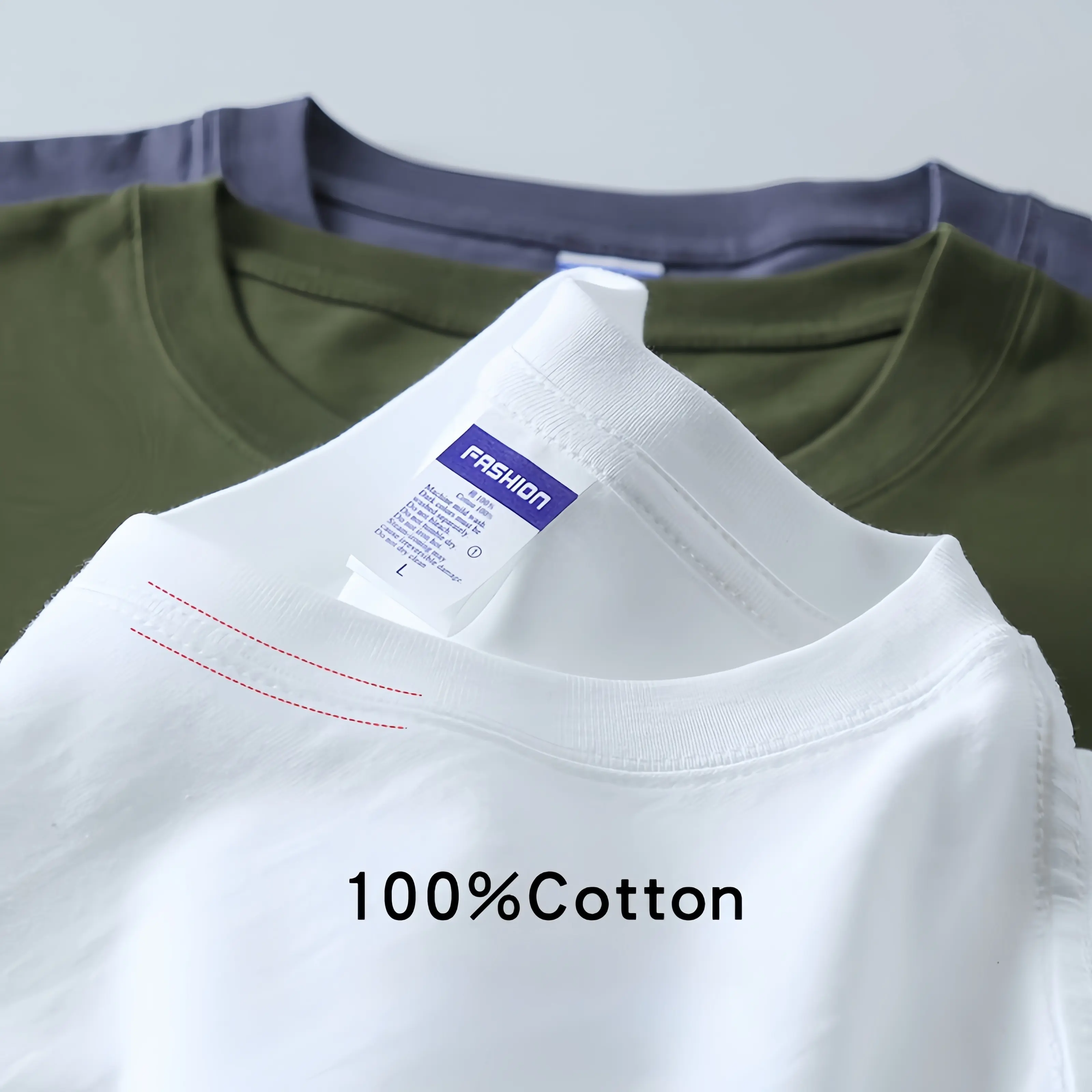 All'ingrosso personalizzato il tuo Logo del marchio 100% T-Shirt da uomo in bianco di cotone Plain Casual T-Shirt da uomo