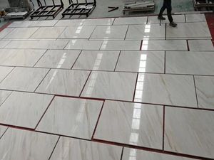 Lastra Jumbo in <span class=keywords><strong>Marmo</strong></span> Bianco Palissandro Spessore 18mm/20mm Calibrata per Rivestimenti Commerciali e Banconi Reception - Product Image 1