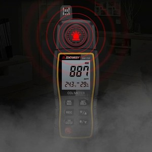 Détecteur de gaz SNDWAY SW-723, moniteur de dioxyde de carbone CO2, alarme, capteur 9999 PPM, testeur professionnel de dioxyde de carbone, appareil de mesure - Product Image 1