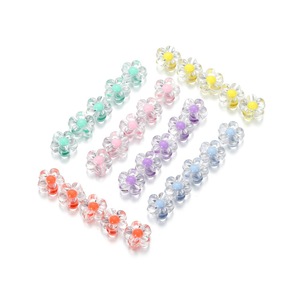 Acrylic Flower Beads Transparent Internally Colored Glossy Loose <b>Spacer</b> For Bracelet Making DIY Jewelry Accessories - Product Image 5