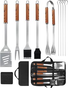 Juego de 35 Utensilios para Hornear de Acero Inoxidable - Utensilios de Repostería Premium con Mangos Largos para Cocina y Campamento al Aire Libre - Product Image 1