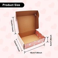 Boîtes d'expédition en carton ondulé kraft rose recyclables SIHENY en gros avec fermeture magnétique et impression quadricolore pour sous-vêtements