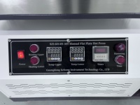 Presse de compression hydraulique manuelle pour le moulage et la vulcanisation de silicone, PTFE, TPE 30T, certifiée CE pour laboratoire