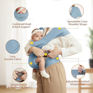 New USA &amp; Europe Hot Selling Foldable Comfort of a Traditional <strong>Baby</strong> Wrap <strong>Baby</strong> Sling <strong>Carrier</strong> Wrap Easy on <strong>Baby</strong> Skin - Product Image 2