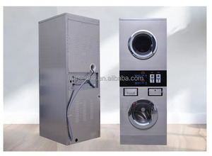 Lave-linge commercial en métal, lavage à l'eau chaude, fonctionnement autonome, paiement par carte, désinfection sécurisée, buanderie publique - Product Image 4