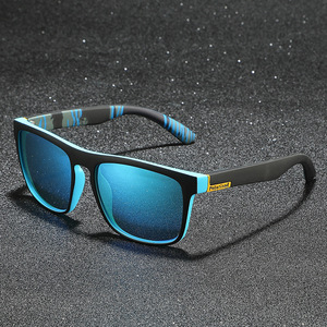 2024 occhiali da sole polarizzati da uomo con montatura blu stile caldo Anti-UV400 per sport all'aria aperta da spiaggia di guida - Product Image 4